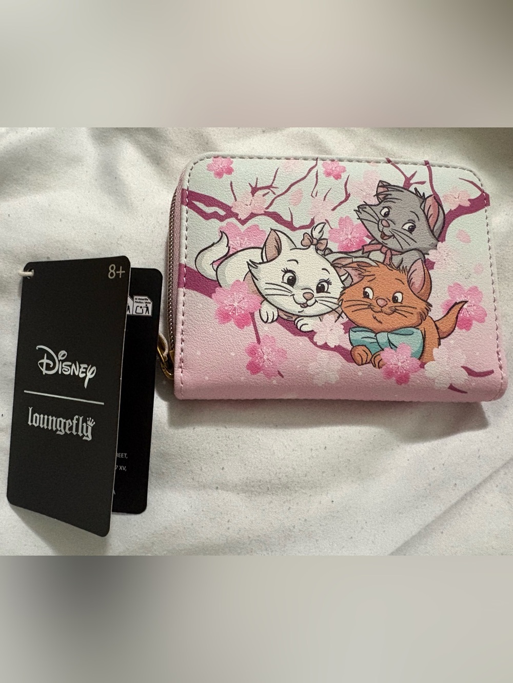 Loungefly Pink Floral Disney Zip Wallet